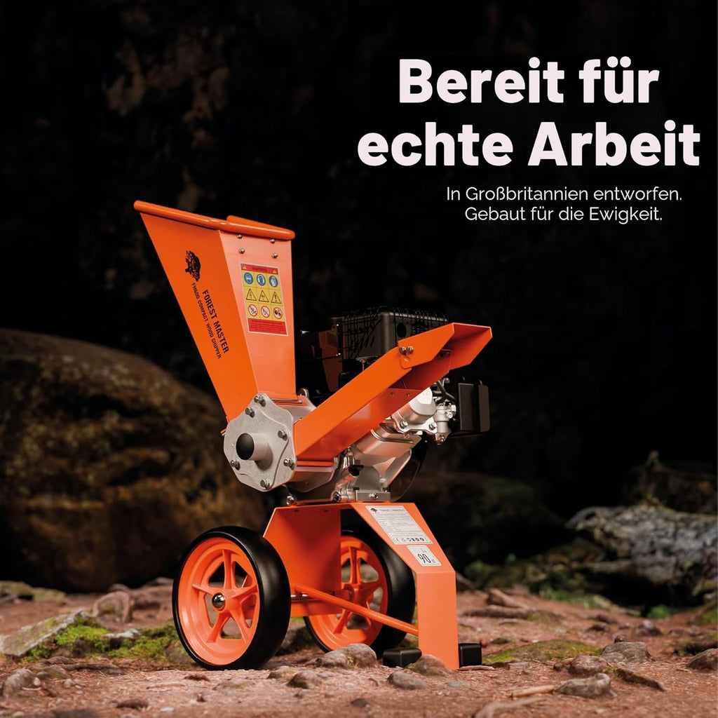 Benzin Gartenhäcksler FM6DD 4-Takt Motor 6 HP für Äste bis 50 mm Direktantrieb mit doppelseitigen Klingen