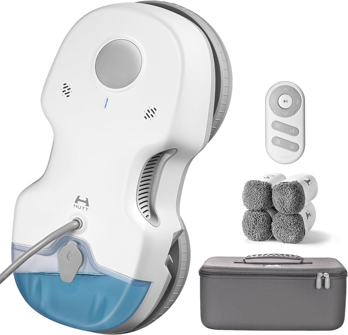 Fensterputzroboter S7+ mit Sprühfunktion 6500 Pa Saugkraft 80 ml Wassertank inklusive 8 Reinigungstücher und Transportkoffer