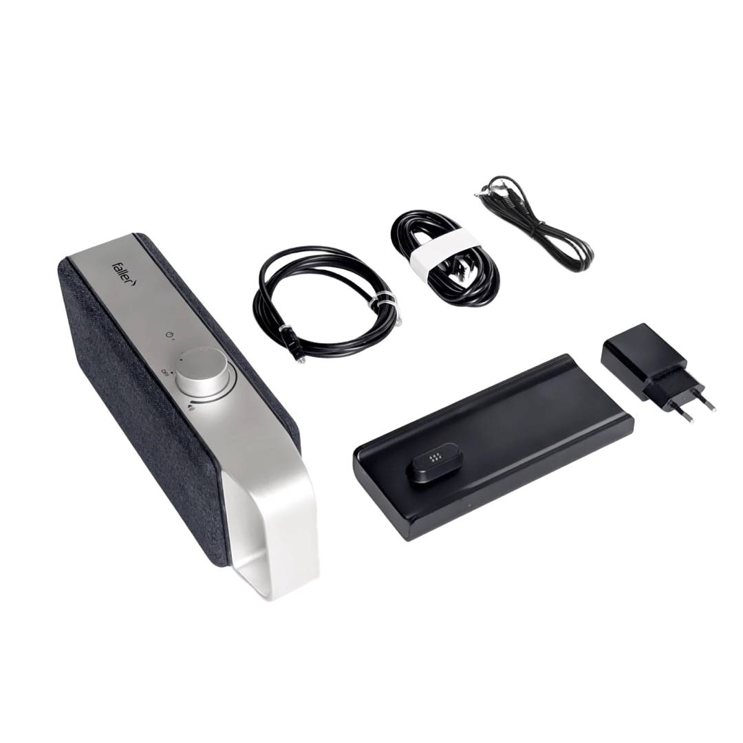 TV-Soundbar Oskar SV-100 GY mit Sprachverstärkung 16 Stunden Akkulaufzeit und optischem Anschluss