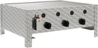 Gas Gastrobräter 3-flammig Edelstahl GB-K1103B Tischgasgrill 10000W 64x52x27 cm für Outdoor