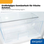 133L Kühlschrank ohne Gefrierfach KS516-V-H-010E 3 Glasablagen LED Gemüseschublade wechselbarer Türanschlag Energieklasse E