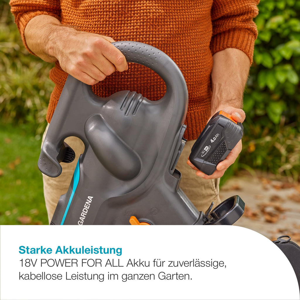 Akku-Laubsauger/-Bläser PowerJet Collect 18 V mit Saug- und Blasfunktion Fangsack einstellbarer Geschwindigkeit Set