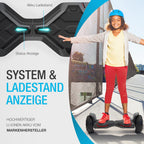 Offroad Hoverboard HX510 8,5 Zoll mit 700 W Dual-Motor Bluetooth App-Steuerung LED und 120 kg Belastbarkeit