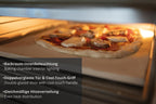 Elektrischer Pizzaofen LUIGI 68816 1700 W bis 450 °C mit 32 cm Cordierit-Pizzastein und Touch-Steuerung