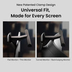 Monitorlampe ScreenBar Halo 2 mit Rücklicht, USB, 5 W, 2700–6500 K, dimmbar, Bewegungssensor, kabelloser Controller, für Monitore 0,43–6 cm