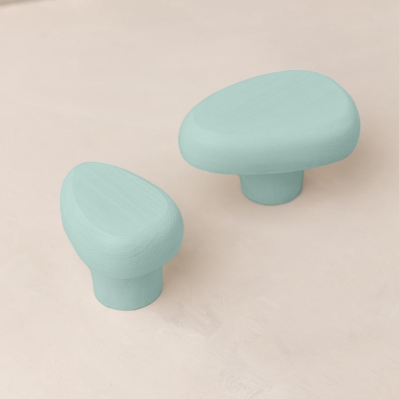 Tropfen Wandhaken aus Eschenholz, 5 x 7 cm oder 7 x 10 cm, Matte Farbe