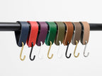 Leder S-Haken - Skandinavisches Design Garderobenhaken für Küche, Bad & Möbel