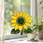 Acryl Sonnenblume Suncatcher Fenster Dekoration 9-30 cm