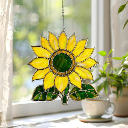 Acryl Sonnenblume Suncatcher Fenster Dekoration 9-30 cm