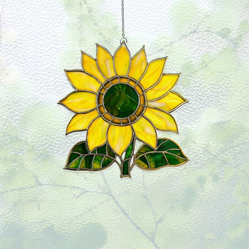 Acryl Sonnenblume Suncatcher Fenster Dekoration 9-30 cm