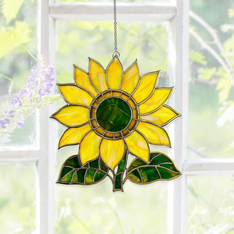 Acryl Sonnenblume Suncatcher Fenster Dekoration 9-30 cm
