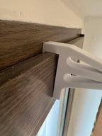 Fensterhaken 3D-Druck, Pflanzhaken ohne Bohren, Dekohalter für Pflanzen Lichter Deko, 13 cm, bis 3 kg, schwarz/weiß/grau