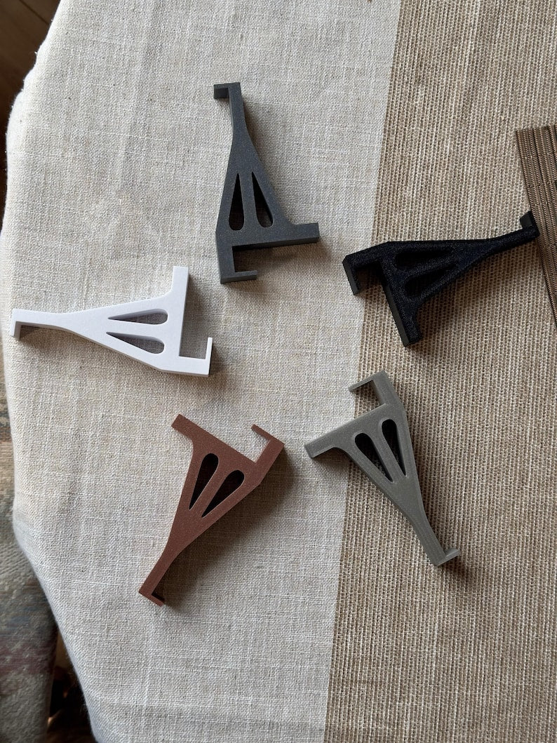 Fensterhaken 3D-Druck, Pflanzhaken ohne Bohren, Dekohalter für Pflanzen Lichter Deko, 13 cm, bis 3 kg, schwarz/weiß/grau