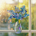 Forget-Me-Not Acryl Suncatcher Holografisch Fensterschmuck