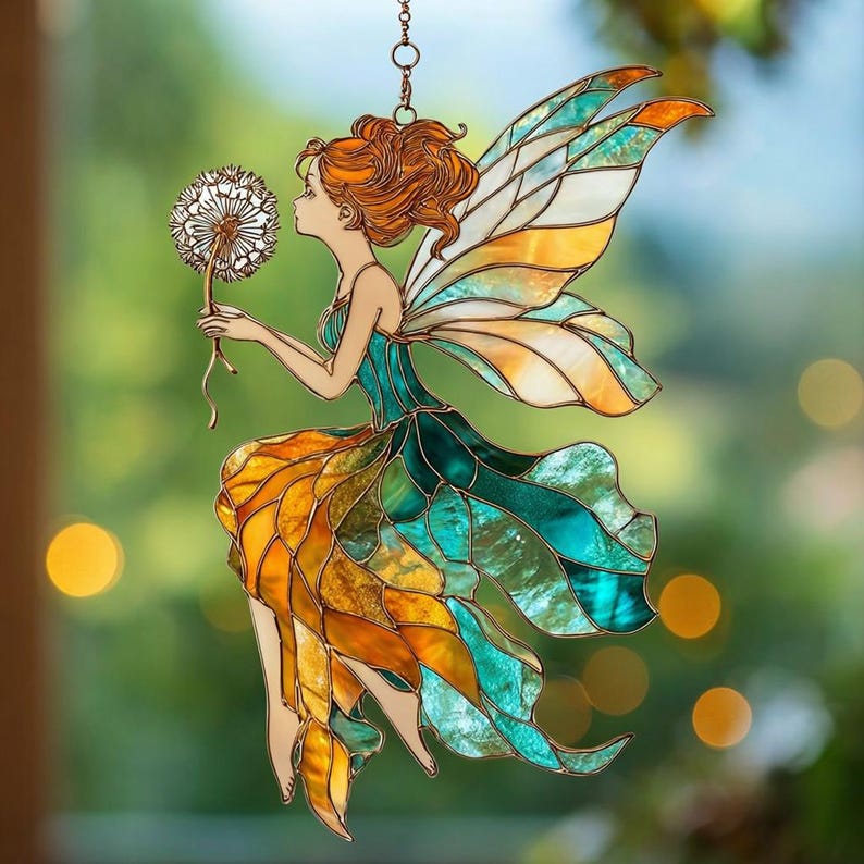 Acryl-Sonnenfänger Fensterschmuck verzauberter Wald