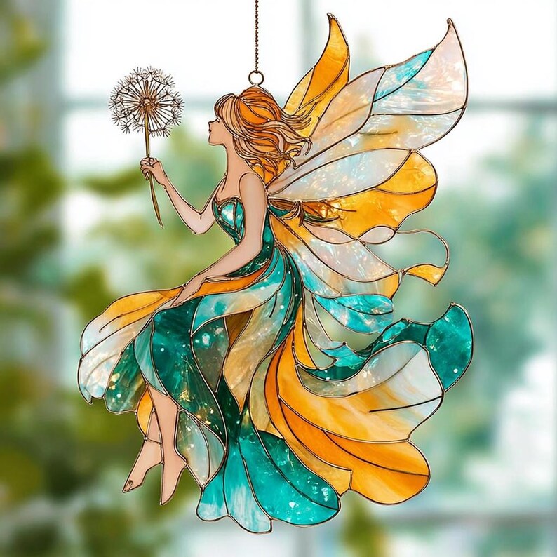 Acryl-Sonnenfänger Fensterschmuck verzauberter Wald
