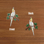 Hologramm Acryl Suncatcher Nymphensittich Vogel Fenster Deko 3 mm