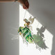Maiglöckchen Fairy Acryl Suncatcher, Fee Fensterschmuck, Cottagecore Home Decor, 3 mm Acryl