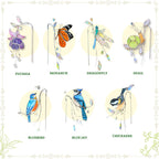 Stained Glass Chickadee Pflanzenstecker - Kristall Suncatcher, 4 x 6 Zoll, Handgefertigt