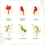 Stained Glass Bluebird Plant Stakes - Handgefertigtes Glas-Dekor mit Kristallen