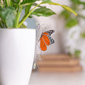 Monarch Kristall Sonnenfänger Pflanzenstecker - Buntglas Schmetterling