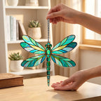 Gebleichter Acryl-Libellen-Sonnenfänger, 10-30 cm, Fensterdekoration, Natur-inspiriert