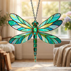 Gebleichter Acryl-Libellen-Sonnenfänger, 10-30 cm, Fensterdekoration, Natur-inspiriert