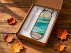 Hängende Pflanzenvase mit Ozeanwellen-Design, Glasvermehrungsstation, hydroponischer Pflanzenhalter, Küstenfensterdekor, 17-26 cm