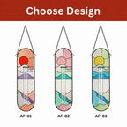 Hängende Glas-Vermehrungsvase Suncatcher, Fensterdeko, handgefertigter Pflanzenhalter, 3 Designs